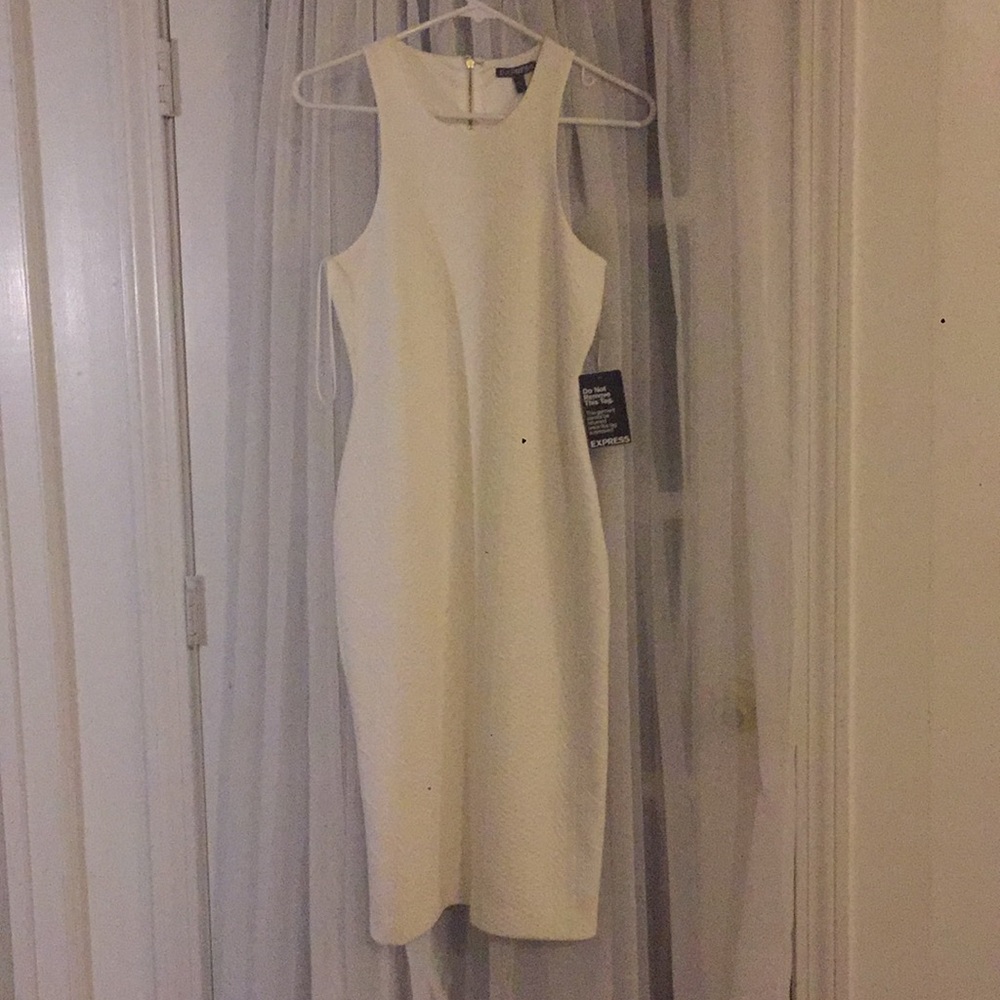 Express white perfect condition Midi Dress NWT